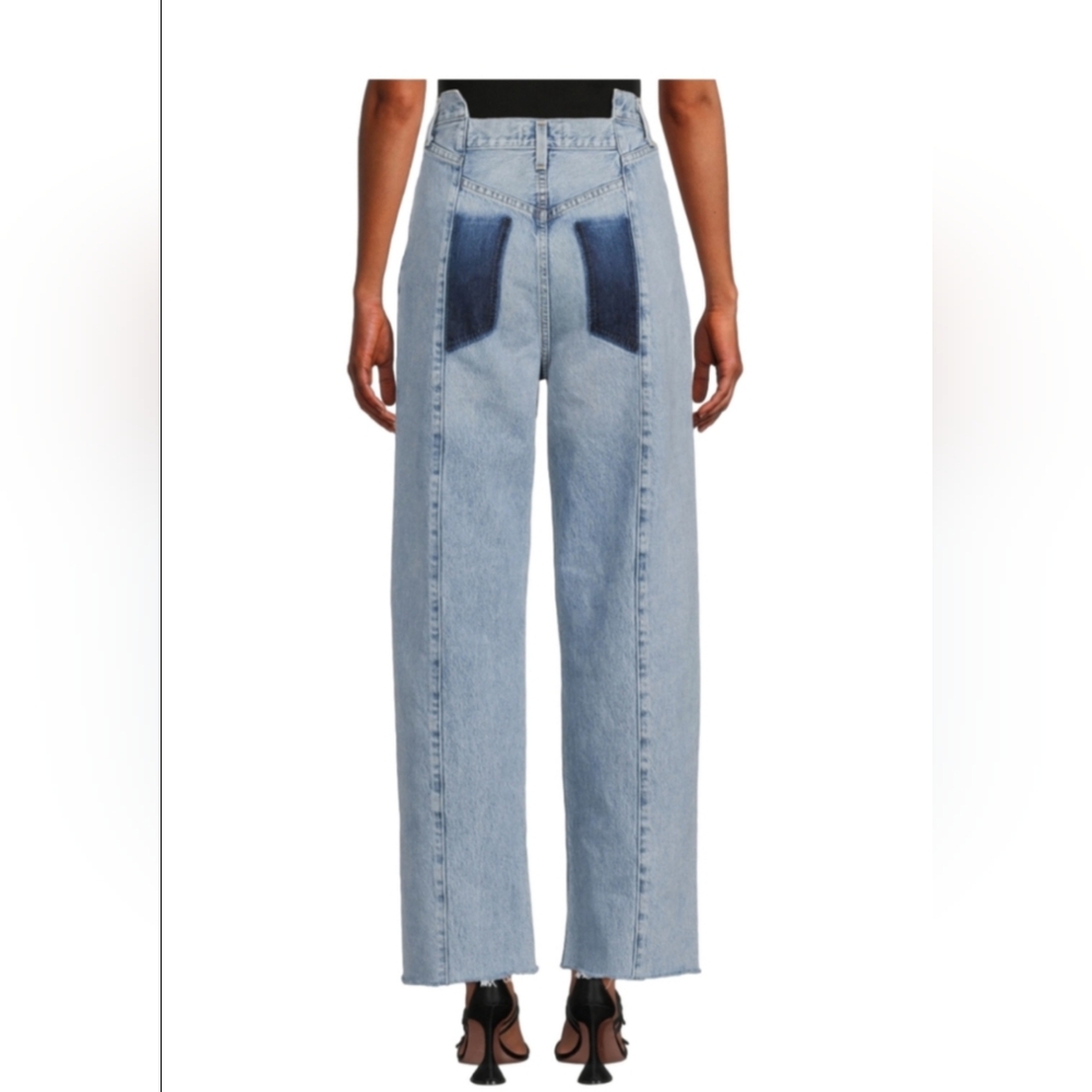 SOLD - AGOLDE PIECED ANGLED JEANS - Picture 3 of 16